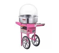 Cotton Candy Machine Electric Cotton Candy Machine with Cart 1000W Commercial Floss Maker with Stainless Steel Bowl Scoop and Drawer