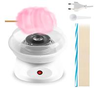 Cotton Candy Machine for Home, 27 cm Size Retro Cotton Candy Machine, Cotton Candy Machine 450 W with Sticks Measuring Spoon for Children's Parties, Birthday, Party (White)
