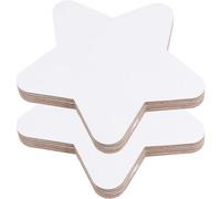 Cotton Canvas Board Star Shaped 10Pcs 15x15x0.2cm for Acrylic Oil Painting | Smooth Rounded Edges, Ready-To-Paint Surface, Natural Texture, Portable Choice for Artists, Crafts and Outdoor Projects