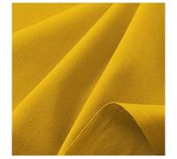 Cotton Canvas Fabric- 260 GSM 100% Cotton Hardwearing Fabric for Embroidery, Crafts, Upholstery, Clothing, Canvas Bags l 57" - 146cm Wide | Sold by The Metre (Mustard, 1 Metre)