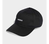 adidas Unisex Linear Embroidery Baseball Cap, Black/White, M-L