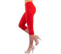 Cotton Capri 3/4 Leggings Pants High Waist Capri Pants Leggings