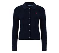 Cotton Cardigan with Embroidery - female - Polo Ralph Lauren - Cardigans - Blue - M - Knitwear M
