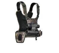 Cotton Carrier CCS G3 Camera & Binocular Harness - Camo | Patented Twist & Lock Mount | Hands-Free Carry System | Includes Rain Cover