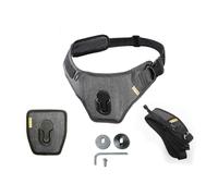 Cotton Carrier Slingbelt for 2 Cameras Sling, Black/Grey, Up to 48" Wasit