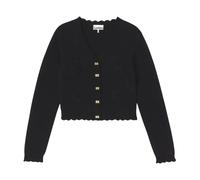 Cotton Cashmere Crochet Applique Cardigan M