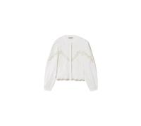 Cotton chiffon embroidered blouse - female - Twinset - Shirts - White - M - Blouses & Shirts M