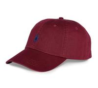 Cotton Chino Baseball Cap - Maroon/Red One Size