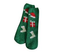 Cotton Christmas Socks, Walking Socks Womens 4-7, Funny Breathable Thermal Winter Socks Warm Knitting Soft Thick Bed Sock Colourful Sock for Festival Party Home Office School Work