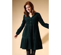 Cotton Chunky Cord Tiered Tunic Dress Nomads Clothing Bottle Green 10