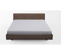 Cotton & Color Fitted Sheet for Double Bed 1 Square and a Half grey