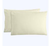 Cotton Comfort Bedding 100% Brushed Cotton Flannelette Pillowcase Pair - Soft Warm Winter Pillow Covers, Luxury Heavyweight Brushed Cotton Flannel Pillowcases for Cozy Comfort