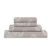 Cotton Comfort Bedding 4PC Floral Printed Bed Sheet Set Single - 100% Egyptian Cotton 400 Thread Count | Includes 1 Fitted Sheet, 1 Flat Sheet & 2 Pillowcases | Luxury Soft Floral Bedding Set