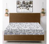 Cotton Comfort Bedding Printed Double Bed Fitted Sheet-100% Egyptian Cotton-400 Thread Count-30cm / 12” Extra Deep Pocket