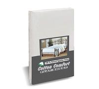 Cotton Comfort Flat Sheet 400 Thread Count 100% Egyptian Cotton (Single, White)