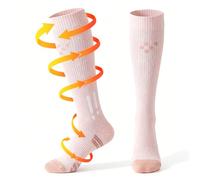 Cotton Compression Socks 15-20 mmhg, Cute Flight Stockings for Women, Travel Essentials for Flying, Nurses, Maternity and Running