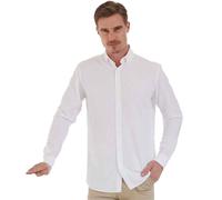 Cotton CoolPlus Long-Sleeved Formal Shirt Henbury White XS