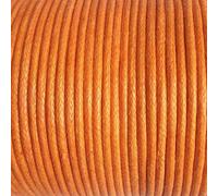 Cotton Cord Waxed 100% Natural Braided 2mm wide 10 meters, Jewellery Making & Bracelet Necklace Craft,Decorating Stringing (ORANGE)