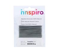 Cotton cord Waxed Fine Green Grey 1.5 mm. 5 m.