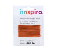 Cotton cord Waxed Fine Orange 1 mm. 5 m.