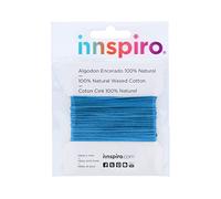 Cotton cord Waxed Fine Sky Blue 1 mm. 5 m.