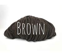 Cotton Cord Yarn Rope 5mm - Brown - 100meters (109.36yards) for Crochet Knitting Macrame Weaving and DIY Projects - Colorful Passions