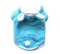 Cotton Costume For Halloween Pet Clothes Halloween Costume And Winter Thicken Double Layer Cotton Wool Transformation Suit Rabbit Suit Pet Clothes for Small Dogs Male Designer Look (Sky Blue, L)