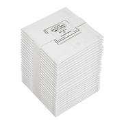 COTTON CRAFT 24 Pack Cocktail Napkins 12x12 White -100% Cotton -Tailored with Mitered Corners and a Generous Hem
