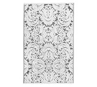 COTTON CRAFT Bath Tub Mat - Sculpted Damask Terry Jacquard Step Out Floor Mat - Heavyweight 1100 GSM Low Lint Absorbent Luxury Bathroom Mat - Hotel Spa Shower Rug -Not a Bathroom Rug - 21 x 34 - Black