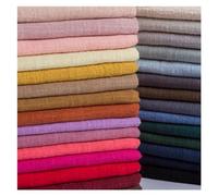 Cotton Craft Fabric, Embroidered Cotton Fabric Imitation Linen Bamboo Multicolor 100x135 cm 150g/m(16 Black)