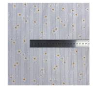 Cotton Craft Fabric, Embroidered Cotton Jacquard Fabric Daisy for Apparel Decor Multicolor 1/3/5/10 Yards(1 White,145cmx10yard)