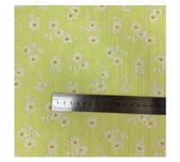Cotton Craft Fabric, Embroidered Cotton Jacquard Fabric Daisy for Apparel Decor Multicolor 1/3/5/10 Yards(7 Bright Yellow,145cmx3yard)