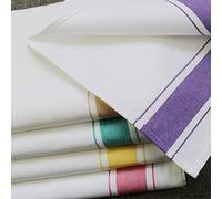 Cotton Craft Multi Color Cloth Napkins 5 Pack (35cmX50cm), Soft and Comfortable Reusable Fabric Napkins - Perfect Table Napkins/Cocktail Napkins for Home Use