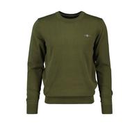 Cotton crew neck pullover Gant Classic Green S