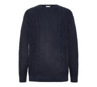 Cotton crew neck pullover KnowledgeCotton Apparel - GOTS/Vegan Bleu M