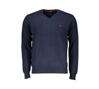 Cotton Crew Neck Pullover - male - Harmont & Blaine - V-neck Knitwear - Blue - M - Knitwear M