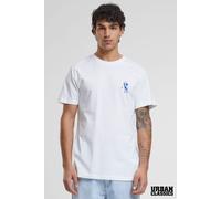 Cotton Crew Neck Short Sleeve Spritz Graphic T-Shirt Urban Classics White M