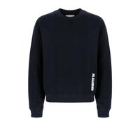 Cotton Crew Neck Sweatshirt - male - Jil Sander - Sweatshirts - Black - M - Sweatshirts & Hoodies M