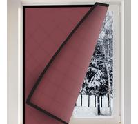 Cotton Curtain Window Full Size Customizable,Window Insulation Kits,Winter Stop Draft Keep Cold Out Window Cover Thermal Protective Curtain for Window Windproof Noise (100x120cm,B)