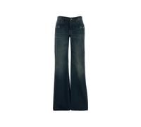 Cotton Denim Trousers with Horsebit - female - Gucci - Flare Jeans - Blue - W27 - Jeans W27