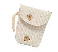 Cotton Diaper Bag Nappy Case Poratble Handbag Strollers Hanging Bag with Beautiful Embroidery Pattern for Busy Families Cotton Strollers