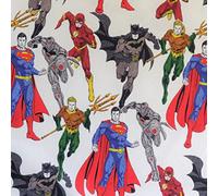 Cotton Digital Print Design Fabric Material - Justice League, 1Mtr 150cm x 100cm