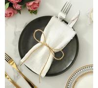 Cotton Dinner Cloth Napkins, 10pcs 32x32cm Pink Gauze Cotton Napkin Reusable Tea Towel Wedding Party(White)