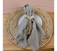 Cotton Dinner Cloth Napkins， 50pc Sage Green Cotton Gauze Table Napkins 42x42cm(Gris.)
