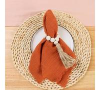 Cotton Dinner Cloth Napkins， 50pc Sage Green Cotton Gauze Table Napkins 42x42cm(Orange.)