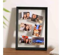 Cotton Dinner Cloth Napkins， Double Sided Acrylic Glass Floating Photo Frame Multicolor Multiple Sizes(Rectangular Black,A3)