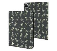 Cotton Dinosaurs Dino Skeletons Skulls Bones Case Compatible for IPAD Pro 20/21/22(11in) Tablet Cases Stand Protective Cover with Sleep/Wake