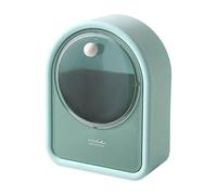Cotton Dispenser | Cotton Swab Container | Q Tip Storage On Wall | Wattbausch Donor Box Shaped House | Dead Wall-Donor for Bathrooms, Bedrooms, The B, green, Se référer au descriptif, Refer to