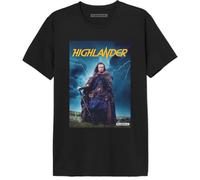 cotton division Highlander Highlander Pose MEHILDRTS003 Men's T-Shirt, Black, XS, Black, XS