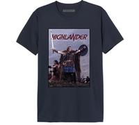 cotton division Highlander Highlander Victory Pose MEHILDRTS005 Men's T-Shirt, Navy, M, Navy Blue, M